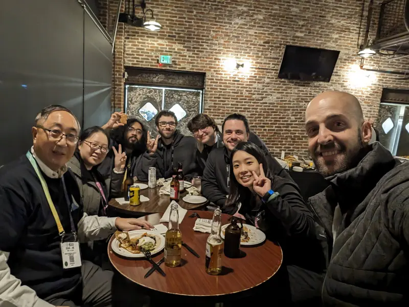 Team selfie at SC23 dinner